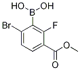 6-Bromo-2-fluoro-3-(methoxycarbonyl)benzeneboronic acid 98% Structure