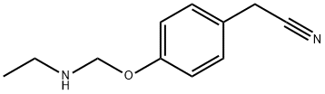 2-(ethylamino)-2-(4-methoxyphenyl)acetonitrile Structure