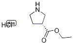 (R)-ethyl pyrrolidine-3-carboxylate hydrochloride 구조식 이미지