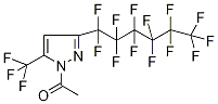1-Acetyl-3-(perfluorohexyl)-5-(trifluoromethyl)-1H-pyrazole 구조식 이미지