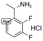 (S)-2,3-Difluoro-alpha-methylbenzylamine hydrochloride 구조식 이미지