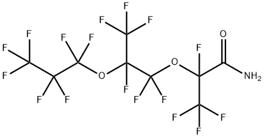 2-[1,1,2,3,3,3-Hexafluoro-2-(heptafluoropropoxy)propoxy]-2,3,3,3-tetrafluoropropanamide 구조식 이미지
