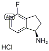 (1R)-2,3-Dihydro-4-fluoro-1H-inden-1-amine hydrochloride 구조식 이미지