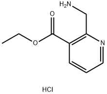 에틸2-(아미노메틸)니코티네이트염산염 구조식 이미지