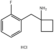 1-(2-Fluorobenzyl)cyclobutanamine hydrochloride Structure