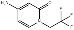 4-Amino-1-(2,2,2-trifluoroethyl)pyridin-2(1H)-one 구조식 이미지