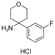 4-(3-Fluorophenyl)oxan-4-amine hydrochloride Structure