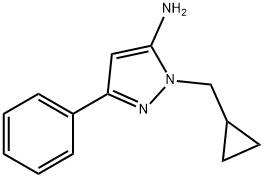 1-(Cyclopropylmethyl)-3-phenyl-1H-pyrazol-5-amine Structure