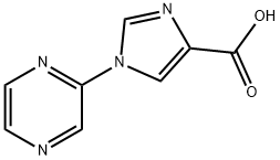 1-(Pyrazin-2-yl)-1H-imidazole-4-carboxylic acid Structure