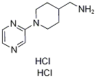 [1-(Pyrazin-2-yl)piperidin-4-yl]methanamine dihydrochloride Structure