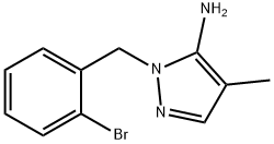 1-(2-Bromobenzyl)-4-methyl-1H-pyrazol-5-amine 구조식 이미지