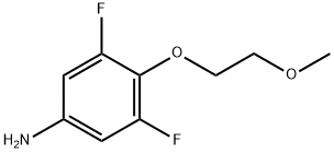 3,5-Difluoro-4-(2-methoxyethoxy)benzenamine 구조식 이미지