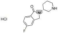 (R)-5-Fluoro-2-(piperidin-3-yl)isoindolin-1-one hydrochloride 구조식 이미지