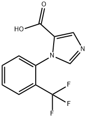 1-[2-(Trifluoromethyl)phenyl]-1H-imidazole-5-carboxylic acid Structure