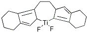 (rac)-Ethylenebis(4,5,6,7-tetrahydroinden-1-yl)difluorotitanium(IV) 구조식 이미지