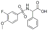 N-(3-Fluoro-4-methoxyphenylsulphonyl)-DL-phenylalanine 구조식 이미지