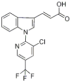 1-[3-Chloro-5-(trifluoromethyl)pyridin-2-yl]-1H-indol-3-ylacrylic acid 97% Structure