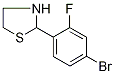 2-(4-Bromo-2-fluorophenyl)-1,3-thiazolidine 구조식 이미지
