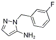 1-(3-fluorobenzyl)-1H-pyrazol-5-amine 구조식 이미지