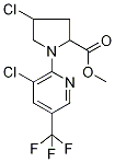 Methyl 4-chloro-1-[3-chloro-5-(trifluoromethyl)pyridin-2-yl]pyrrolidine-2-carboxylate 97% 구조식 이미지