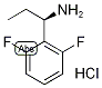 (R)-2,6-Difluoro-alpha-ethylbenzylamine hydrochloride Structure