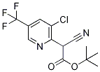 tert-Butyl 2-[3-chloro-5-(trifluoromethyl)-2-pyridyl]-2-cyanoacetate Structure