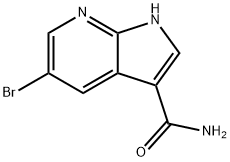 5-Bromo-1H-pyrrolo[2,3-b]pyridine-3-carboxamide 구조식 이미지