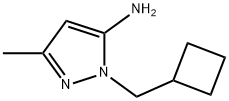 1-(Cyclobutylmethyl)-3-methyl-1H-pyrazol-5-amine Structure