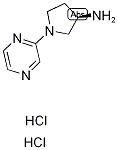 (3R)-1-(Pyrazin-2-yl)pyrrolidin-3-amine dihydrochloride 구조식 이미지
