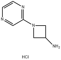 1-(Pyrazin-2-yl)azetidin-3-amine dihydrochloride Structure