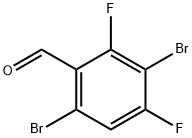 3,6-Dibromo-2,4-difluorobenzaldehyde Structure