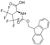 (L)-4,4,4,4',4',4'-HEXAFLUOROVALINE, N-FMOC PROTECTED 구조식 이미지