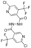 N'3-{[6-chloro-4-(trifluoromethyl)-3-pyridyl]carbonyl}-6-chloro-4-(trifluoromethyl)pyridine-3-carbohydrazide 구조식 이미지