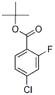 (tert-Butyl) 4-chloro-2-fluorobenzoate 97% 구조식 이미지