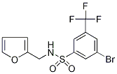 3-Bromo-N-(fur-2-ylmethyl)-5-(trifluoromethyl)benzenesulphonamide 구조식 이미지