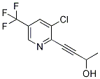 4-[3-Chloro-5-(trifluoromethyl)pyridin-2-yl]but-3-yn-2-ol 구조식 이미지