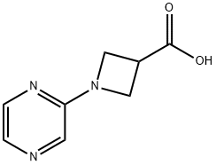 1-Pyrazin-2-yl-azetidine-3-carboxylic acid Structure