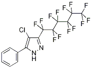 4-Chloro-3-(perfluorohexyl)-5-phenyl-1H-pyrazole Structure