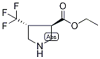 (3R,4R)-3-(Ethoxycarbonyl)-4-(trifluoromethyl)pyrrolidine Structure