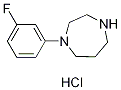 1-(3-Fluorophenyl)-1,4-diazepane hydrochloride, 3-FPHP hydrochloride 구조식 이미지
