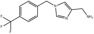 1-[4-(Trifluoromethyl)benzyl]-1H-imidazol-4-ylmethanamine Structure