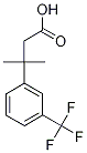 3-Methyl-3-[3-(trifluoromethyl)phenyl]butanoic acid 구조식 이미지