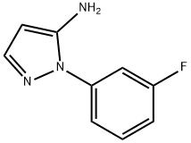 1-(3-Fluorophenyl)-1H-pyrazol-5-amine 구조식 이미지