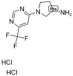 (3S)-1-[6-(Trifluoromethyl)pyrimidin-4-yl]pyrrolidin-3-amine dihydrochloride Structure