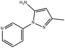 3-Methyl-1-(pyridin-3-yl)-1H-pyrazol-5-amine Structure