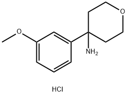 4-(3-Methoxyphenyl)oxan-4-amine hydrochloride Structure
