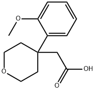 2-[4-(2-Methoxyphenyl)-tetrahydro-2H-pyran-4-yl]acetic acid 구조식 이미지