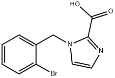 1-(2-Bromobenzyl)-1H-imidazole-2-carboxylic acid Structure