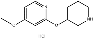 4-Methoxy-2-(piperidin-3-yloxy)pyridine hydrochloride Structure