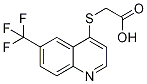 {[6-(Trifluoromethyl)quinolin-4-yl]thio}acetic acid 구조식 이미지